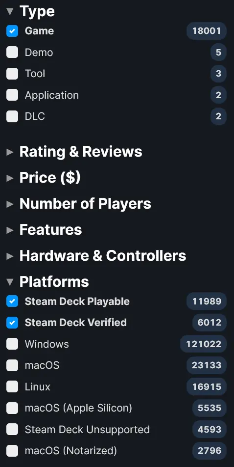 There Are Now Over 18,000 Steam Deck Verified/Playable Games 1 Steam Deck 18,000+ Verified/Playable games