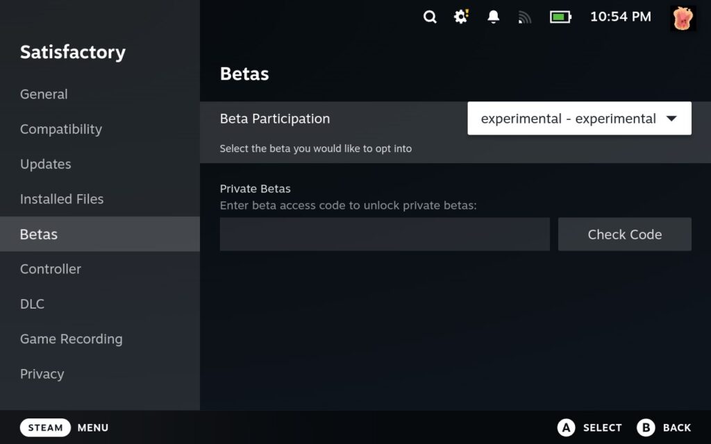 How To Enable Controller Support For Satisfactory on Steam Deck 3 SatisfactoryExperimentalBeta
