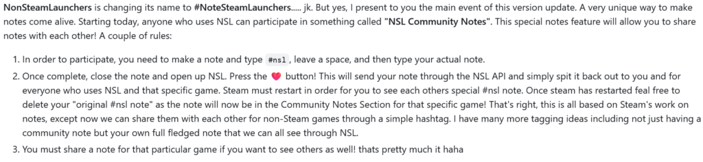 NonSteamLaunchers New Update Adds Community Note System and Launcher Fixes 2 Screenshot 2025 04 02 at 02 34 15 Release NonSteamLaunchers v4.1.0 · moraroy NonSteamLaunchers On Steam Deck · GitHub