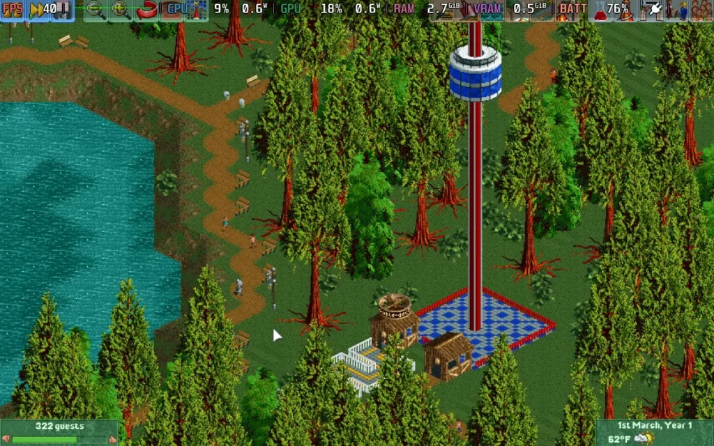 Classics On Deck #10: Freelancer (2003) / Open Rollercoaster Tycoon 2 5 OpenRCT2Stock1