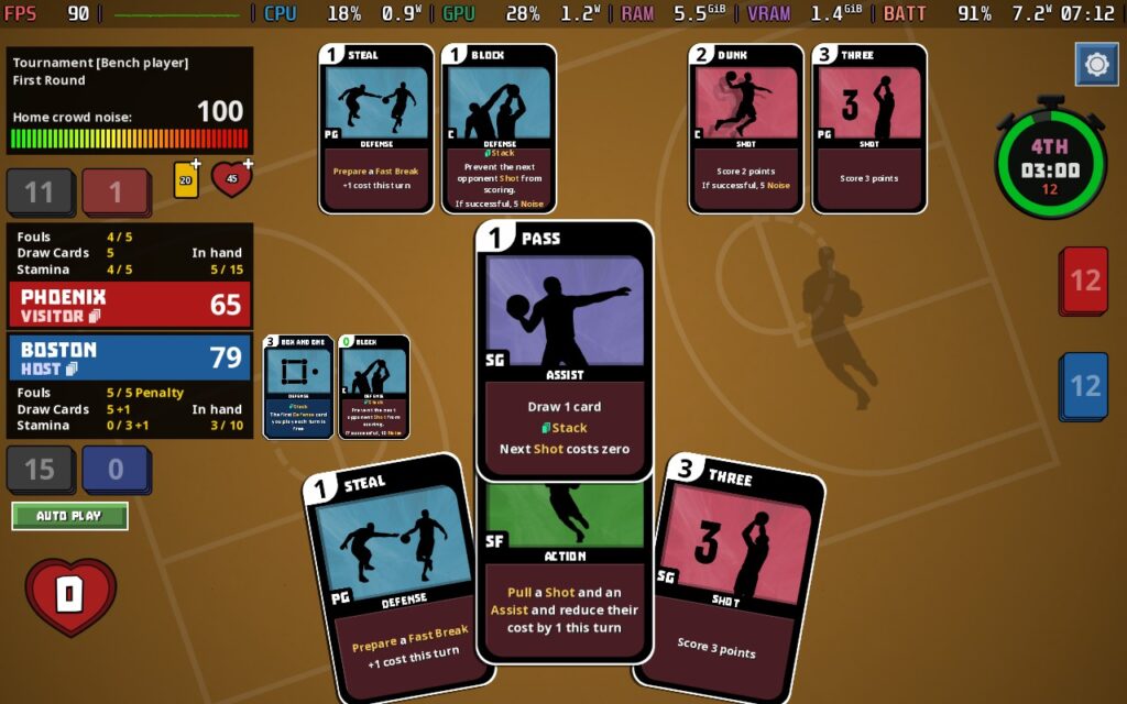Clutchtime: Basketball Deckbuilder 3 Clutchtime 4