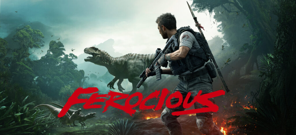 tinyBuild Debuts Story Trailer for Dino FPS "FEROCIOUS" 1 Copy of fero keyart01 16x9 publish preview