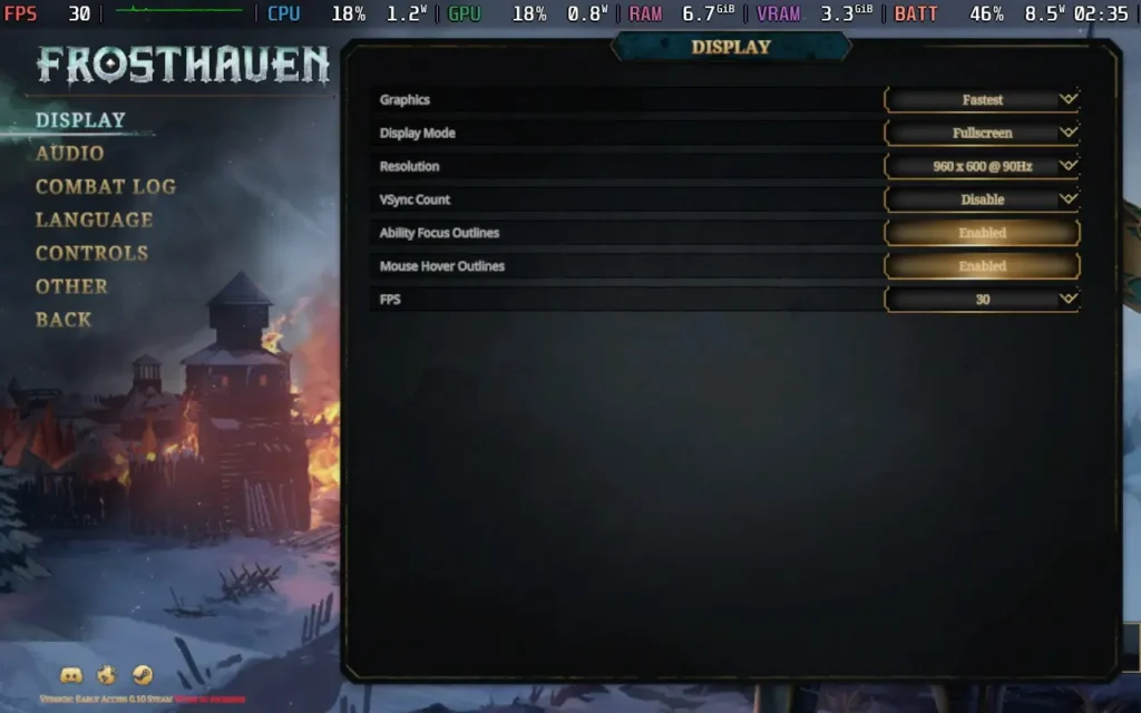Frosthaven (Early Access) 4 FrosthavenSettings