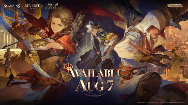Reverse: 1999 x Assassin's Creed Collaboration Launches August 7 + Free Alexios Recruit 1 Reverse 1999 x Assassins Creed