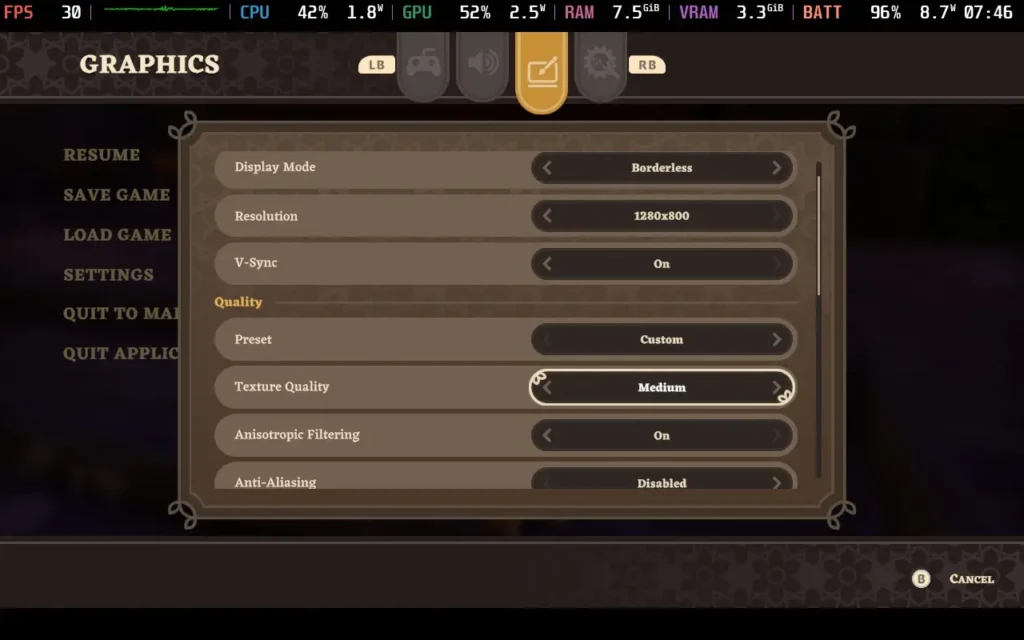 The Knightling 5 TheKnightlingSettings1