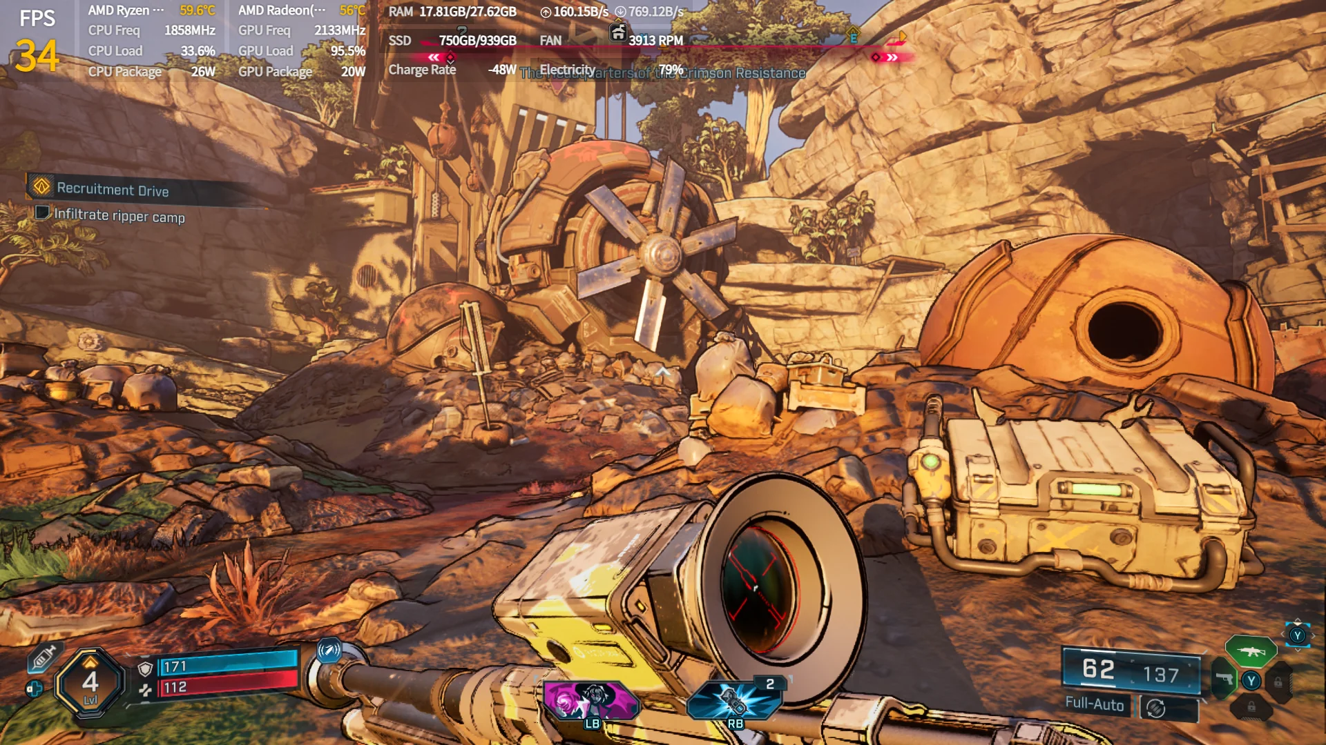 Borderlands 4 Could Be Fantastic On The ROG Xbox Ally X Thanks To AYANEO 3's Performance 2 Borderlands4AYANEO31080p 3