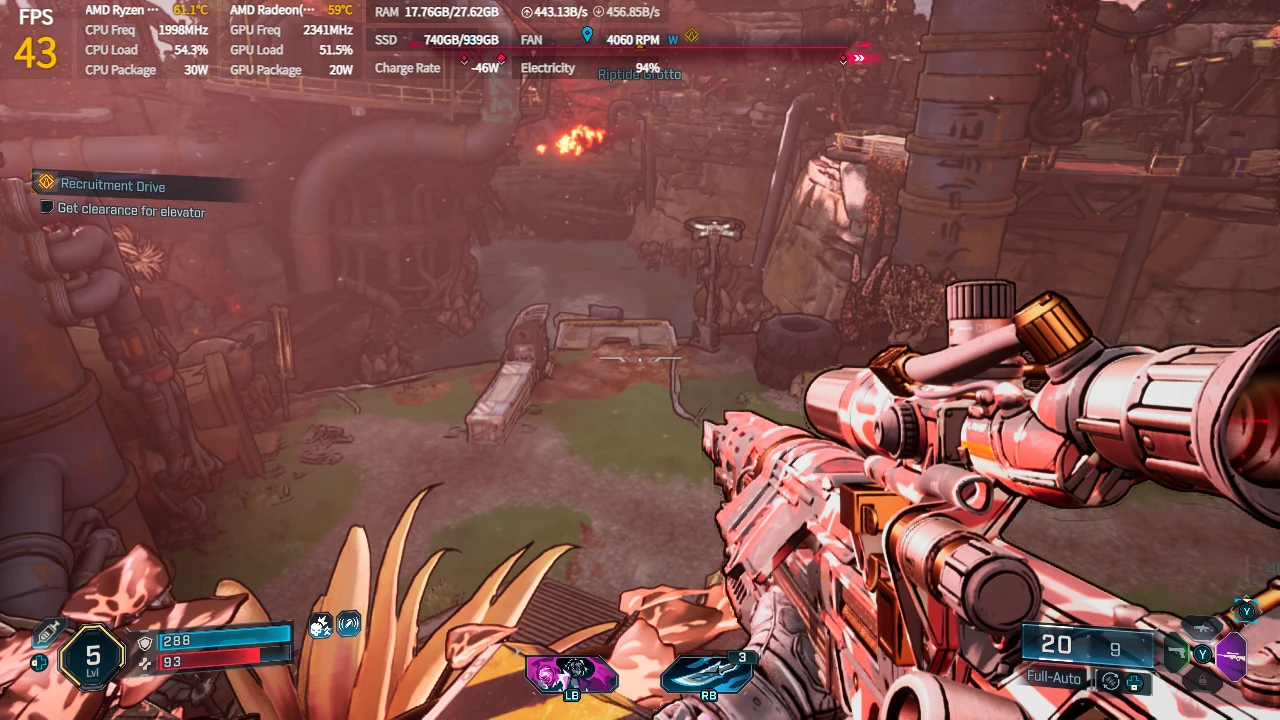 Borderlands 4 Could Be Fantastic On The ROG Xbox Ally X Thanks To AYANEO 3's Performance 9 Borderlands4AYANEO3720p 2