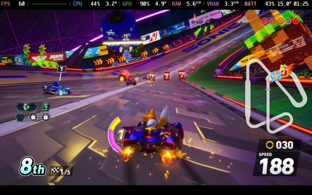 Sonic Racing: CrossWorlds Looks to be a Return to Form, and Runs Great on Steam Deck 5 SonicRacingCrossWorldsPerformance1