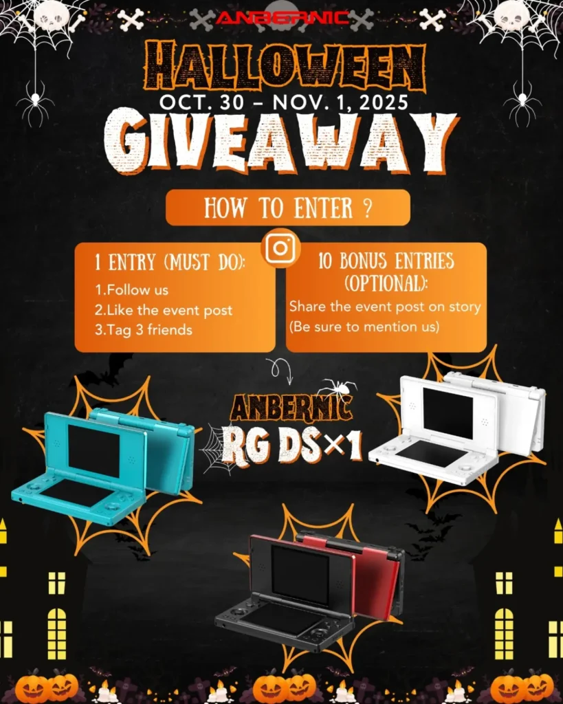 Anbernic Is Giving Away An RG DS Over On Instagram 1 Anbernic RG DS Halloween Giveaway