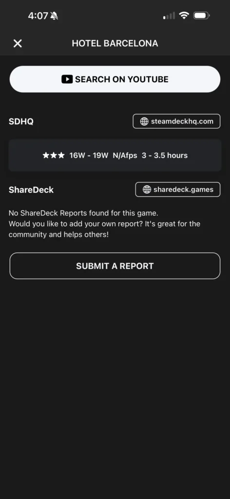 Check Recommended Steam Deck Settings On iPhone Easily With The New DeckSettings App 2 DeckSettingsSecondWindow