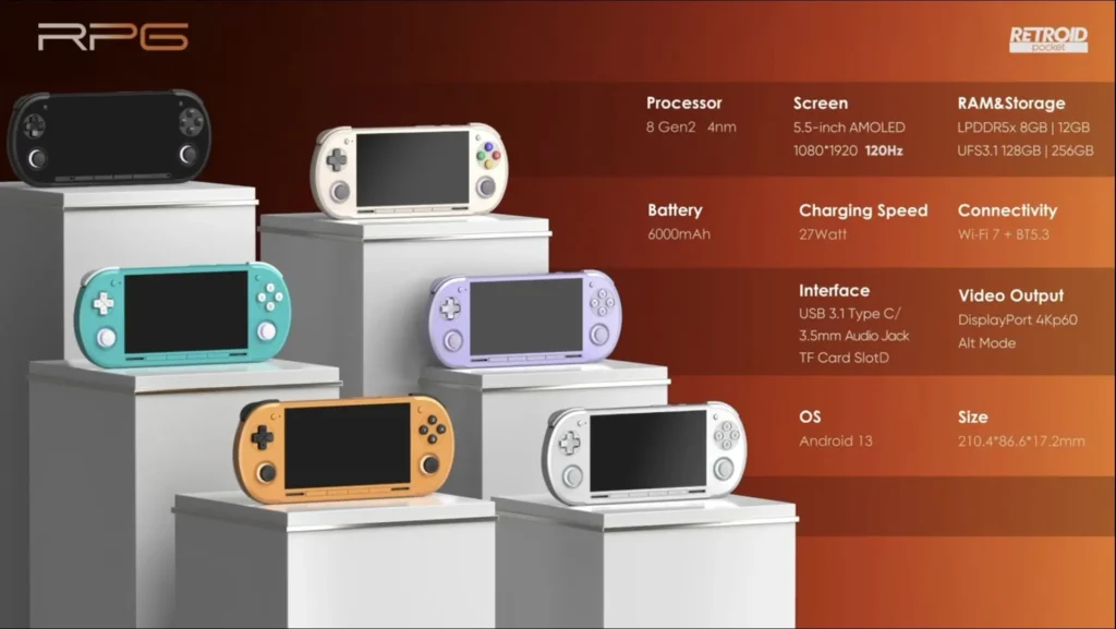 The Retroid Pocket 6 Is Available For Pre-Order Again - Shipping Begins January 2 RetroidPocket6Specs
