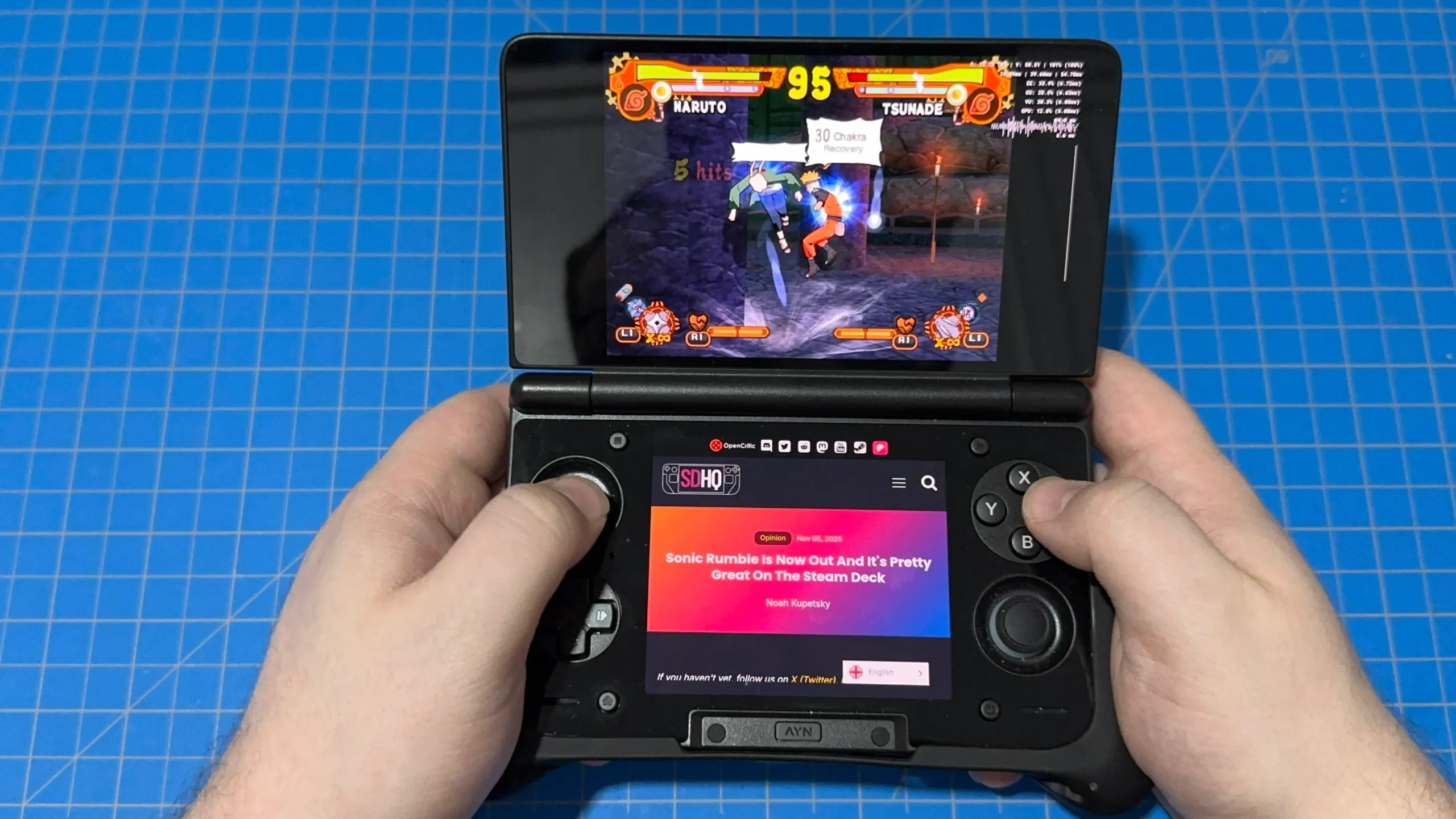 AYN Thor Review - 3DS Emulation Has Never Felt So Good 13 AYNThorNarutoMultitasking scaled