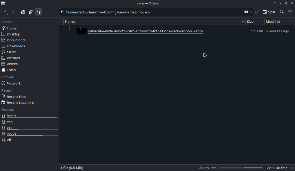 How To Set Up Custom Boot Videos On Steam Deck 9 InsideMoviesFolderinUIOverrides
