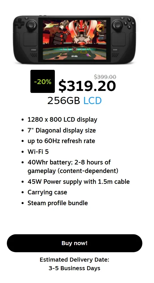 The Steam Deck LCD Is On Sale For Black Friday Until December 1st 2 Screenshot 24 11 2025 111817 store.steampowered.com