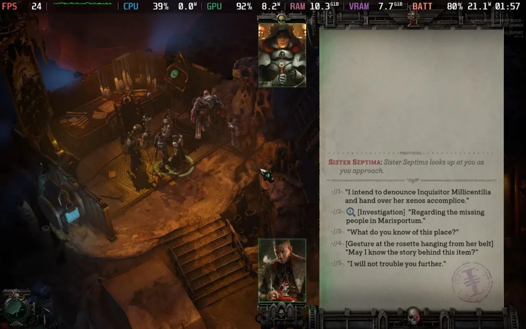 Warhammer 40,000: Dark Heresy is the Mystery Game I Didn't Know I Wanted - Alpha Test Impressions 2 DarkHeresyAlpha1