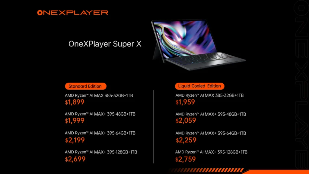 OneXPlayer's Super X Tablet-Laptop Arrives on Kickstarter, December 11th 2 OneX Super2