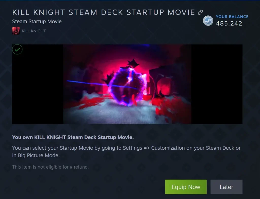dotAGE, Kill Knight, And #Drive Rally All Get New Steam Deck Boot Videos 1 Kill Knight Steam Deck Boot Video