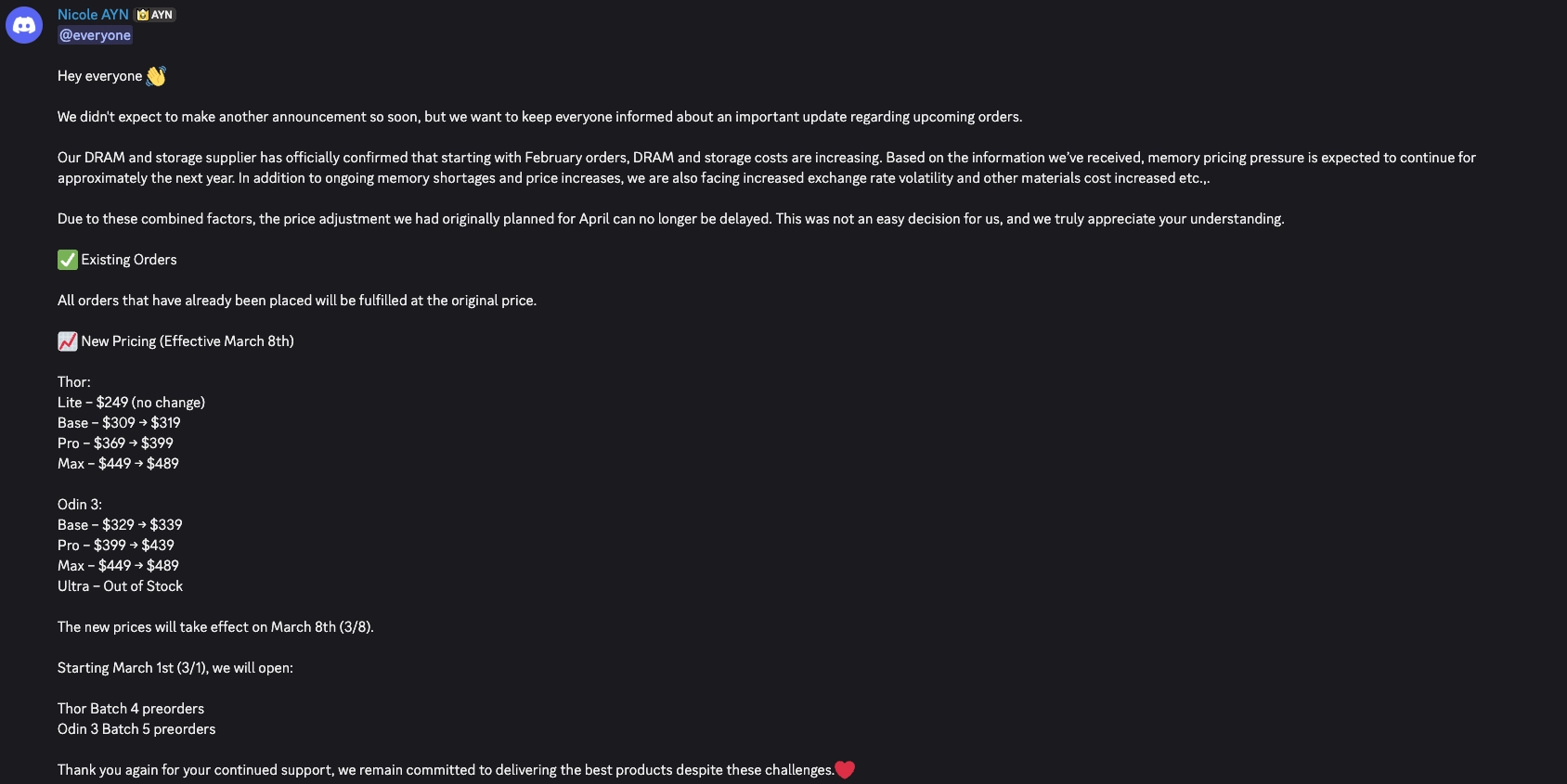 AYN Announcement