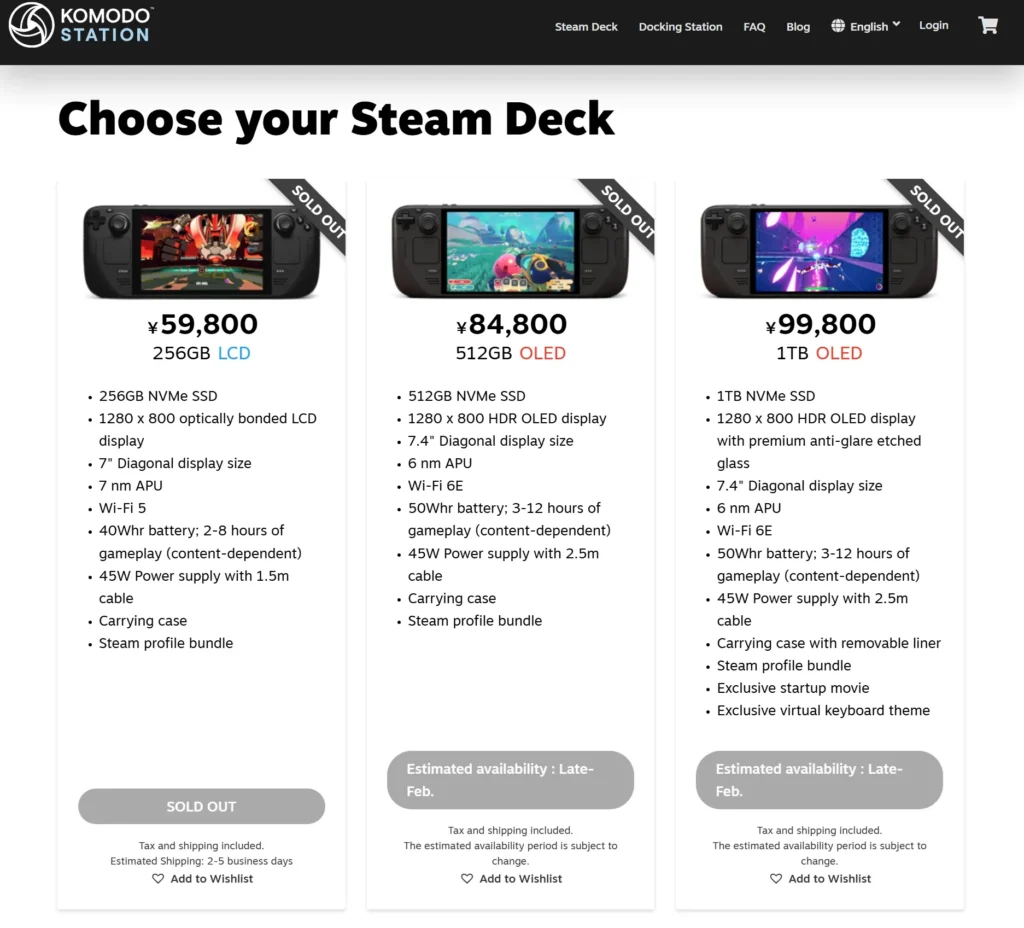 The Steam Deck is Currently Completely Out of Stock in the US and Asia 2 Screenshot 12 2 2026 13453 komodostation.com
