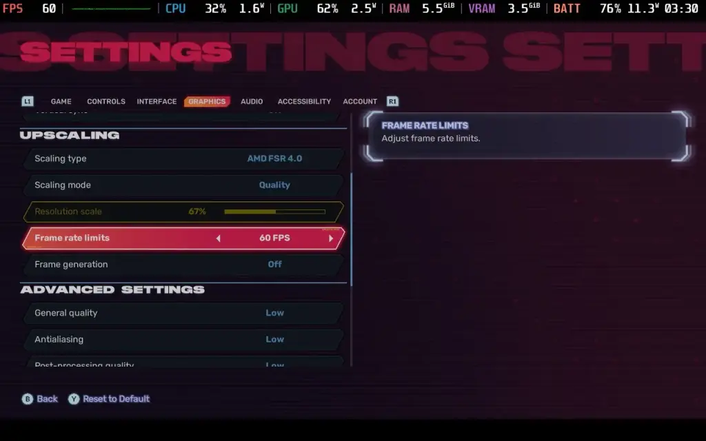 Screamer 5 ScreamerSettings1