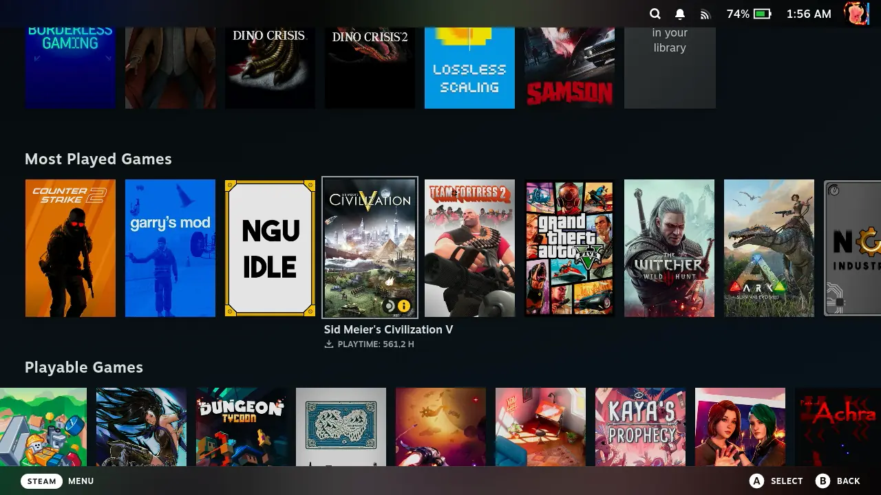 Add Game Shelves To Your Steam Deck With The Deck Shelves Plugin 3 DeckShelves3