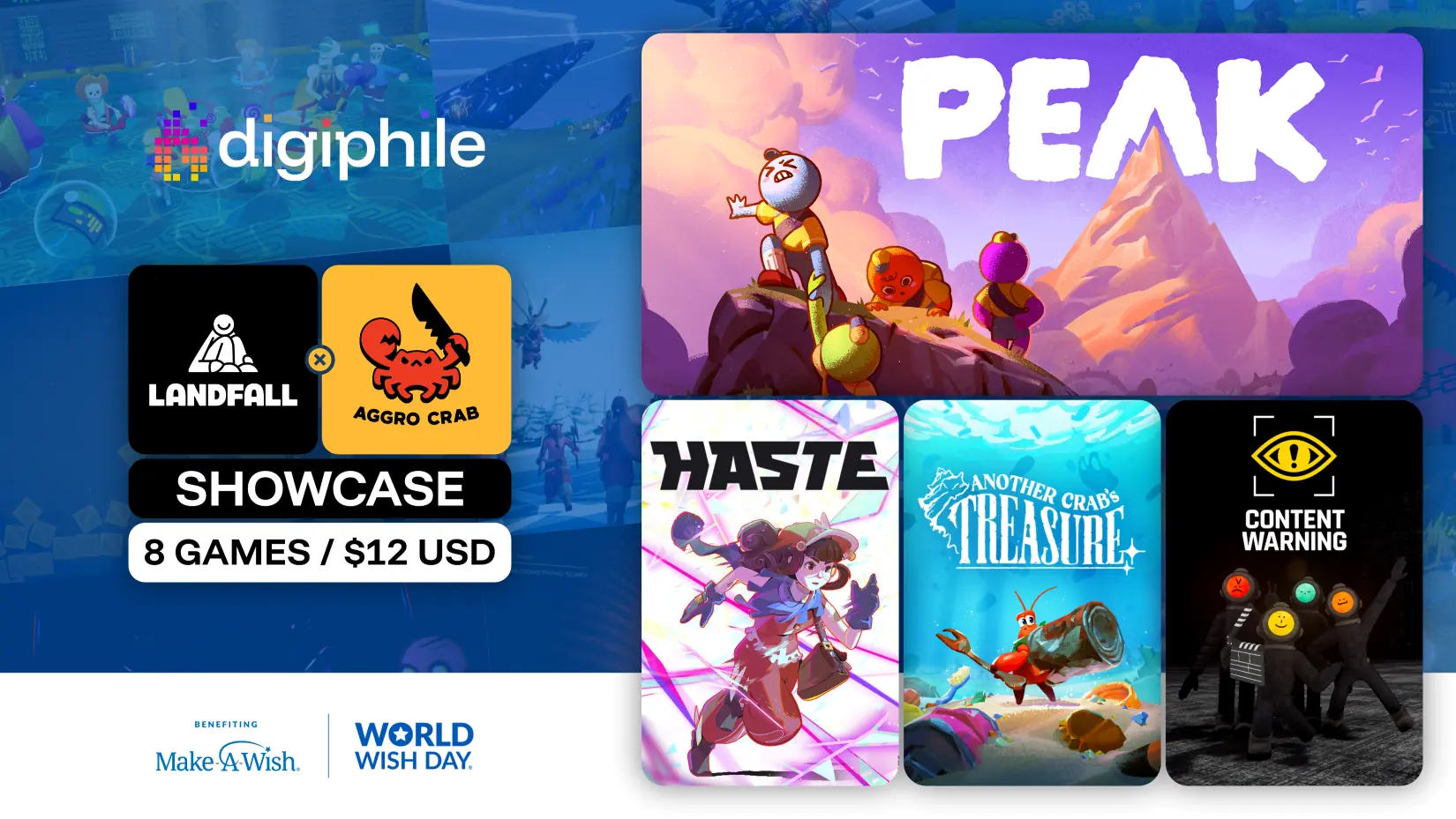 Digiphile's Landfall Bundle Has Essential Games Like PEAK For Cheap 1 Digiphile Landfall x Aggro Crab Showcase Bundle