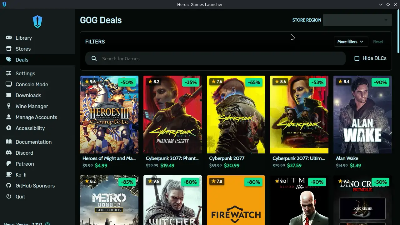 Heroic Launcher Adds Fullscreen "Console" Mode With Latest Update 3 HeroicLauncher2210Update 2