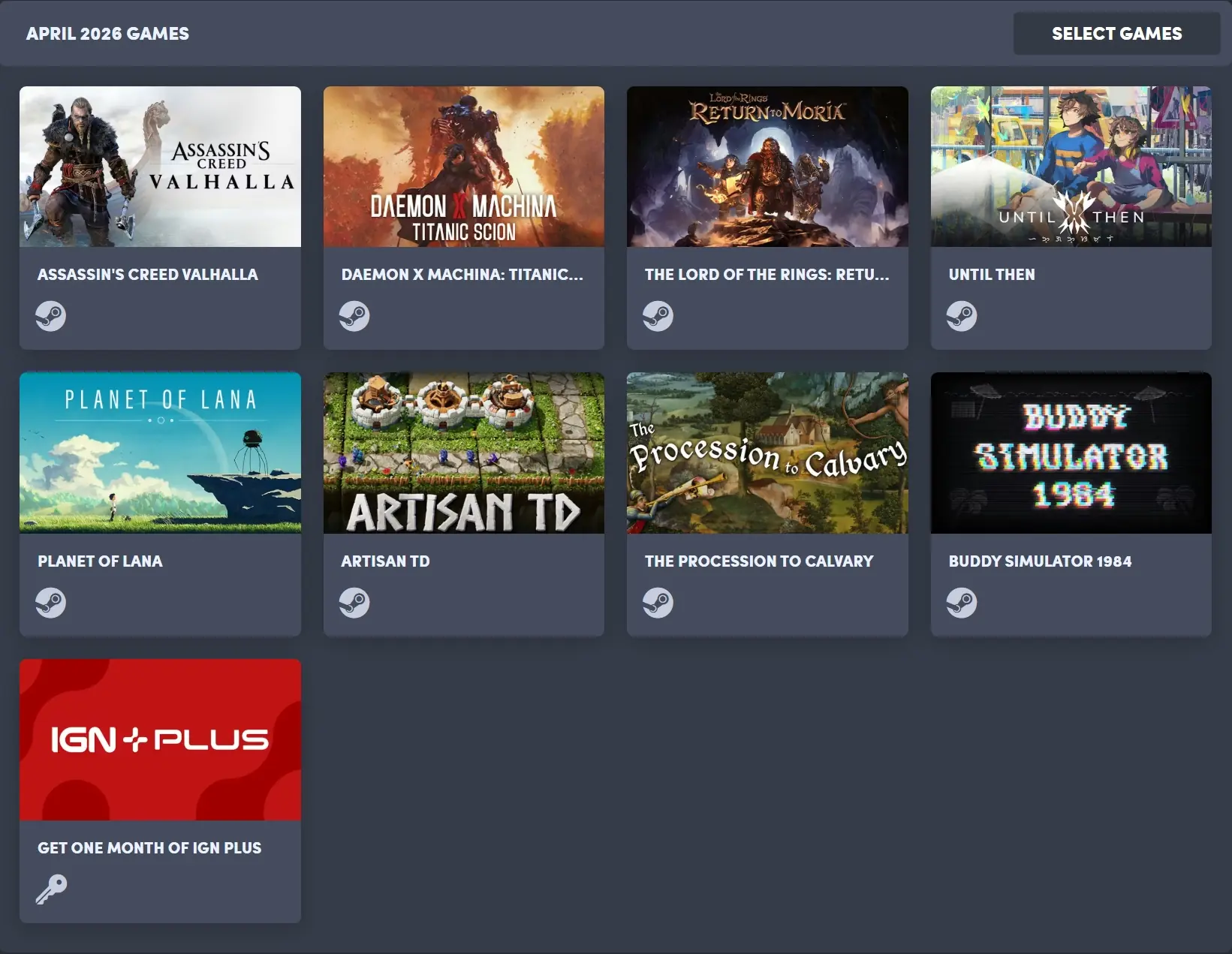 Humble April 2026 Choice Bundle