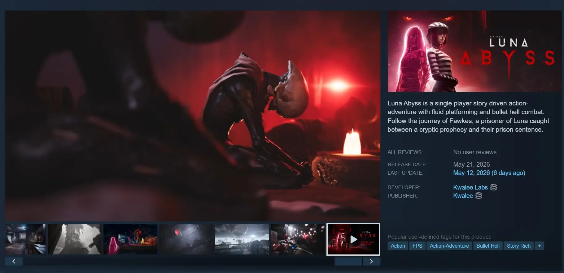 Valve Adds Bullet Heaven Tag To Define Games With New Store Tags Update 1 Luna Abyss with Tags