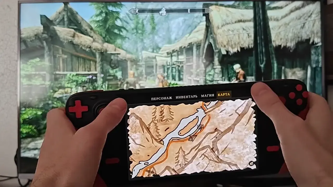 Skyrim with SkyrimWebMonitor