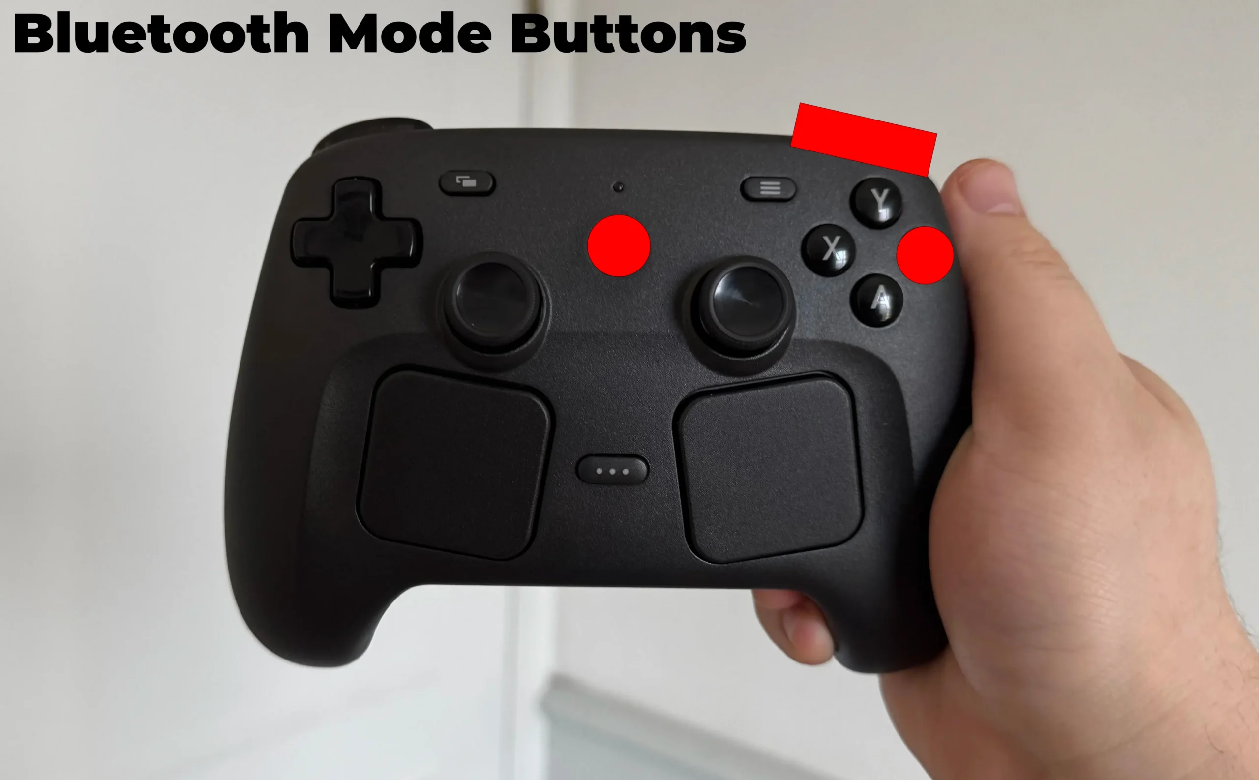How To Set Up The Steam Controller On The Steam Deck 6 SteamControllerBluetoothModeButtons 1 scaled