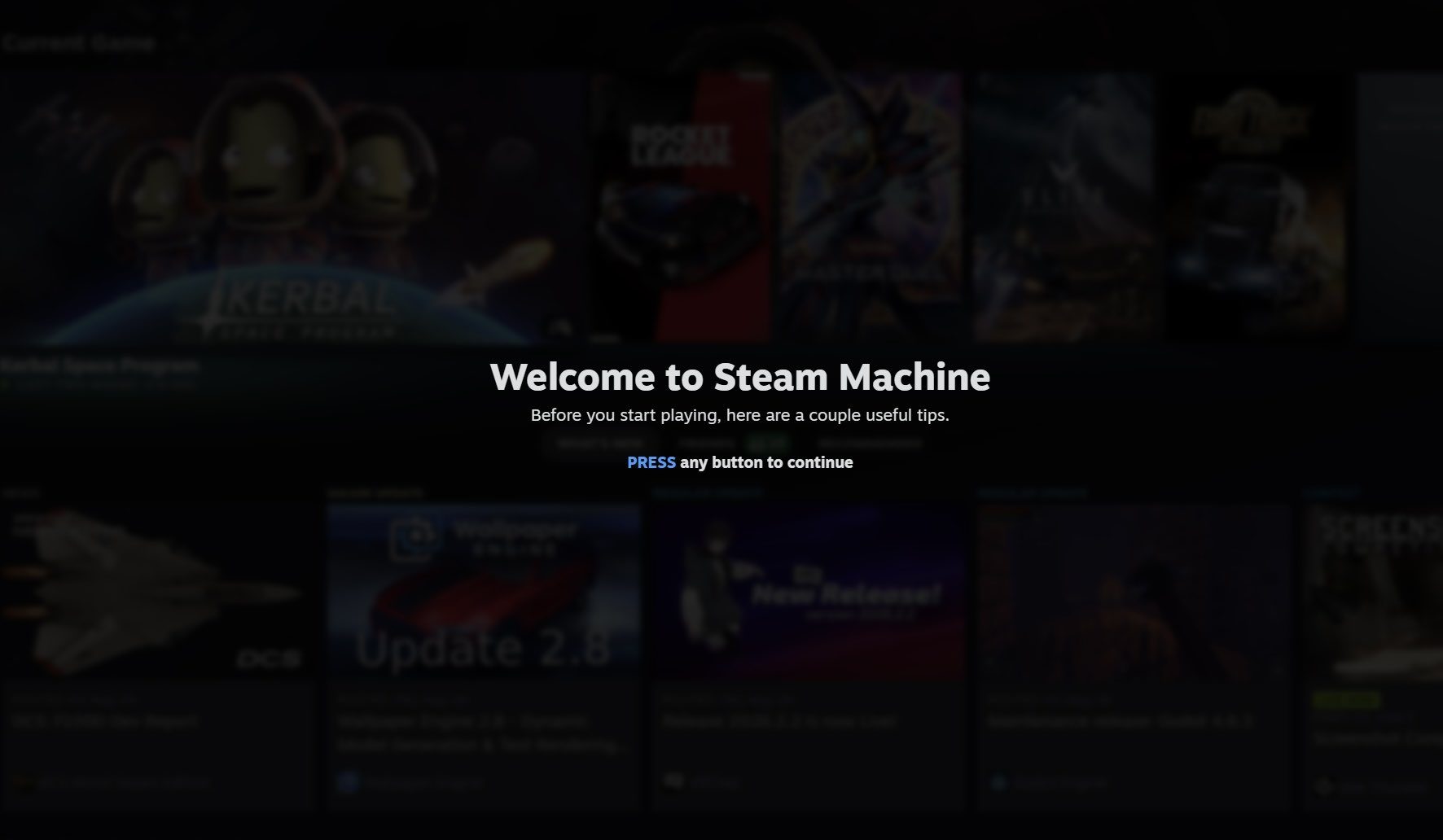 Steam Machine Welcome Tour