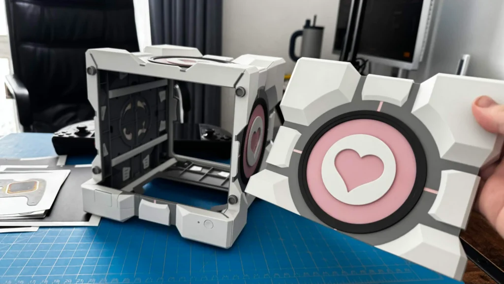 dBrand Never Got Permission To Create The Companion Cube Steam Machine Case 2 CompanionCubeSteamMachineSkin2