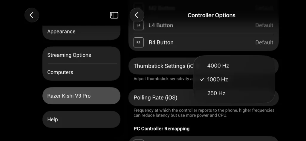 Razer Kishi V3 Pro Review - Bringing Mobile Gaming To A New Level 6 RazerNexusControllerPollingRate