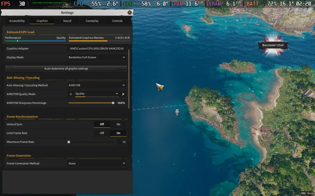 Corsair Cove 5 CorsairCoveSettings1