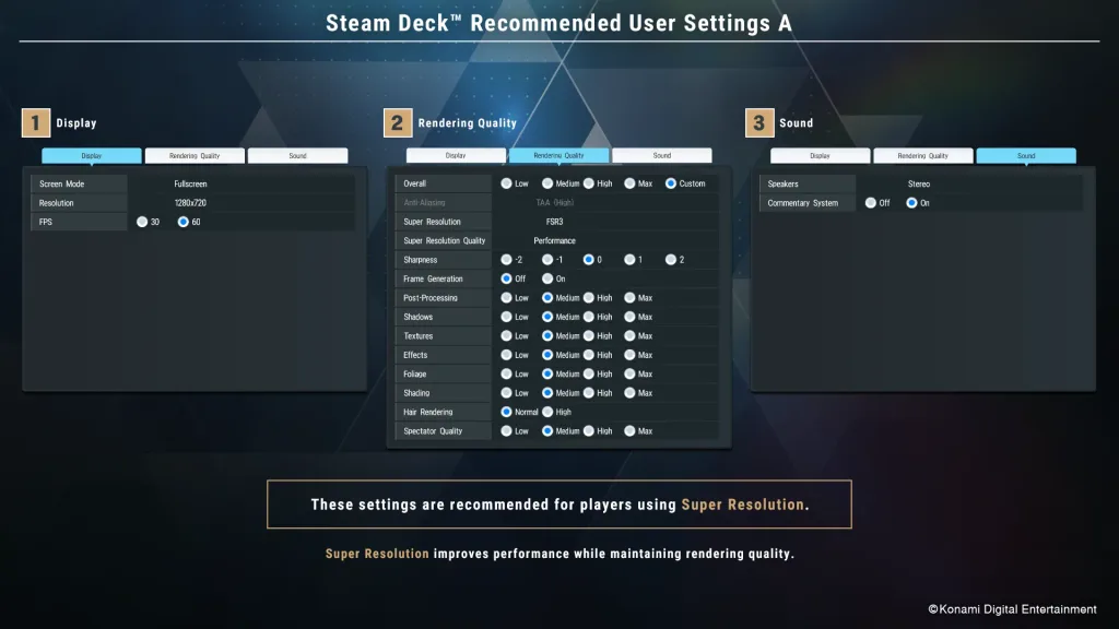 eBaseball Pro Spirit 2026 Releases With Two Sets Of Steam Deck Recommended Settings From Konami 2 eBaseballProSpirit2026SteamDeckRecommendedSettingsWithFSR