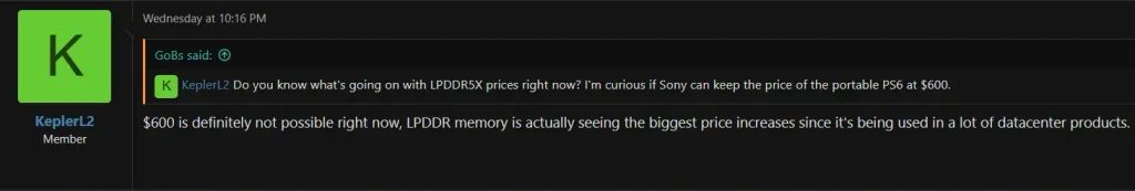 Rumored $600 Price Tag for Upcoming PS6 Handheld Dismissed by Reputable Leaker 1 PS6 Handheld Rumor