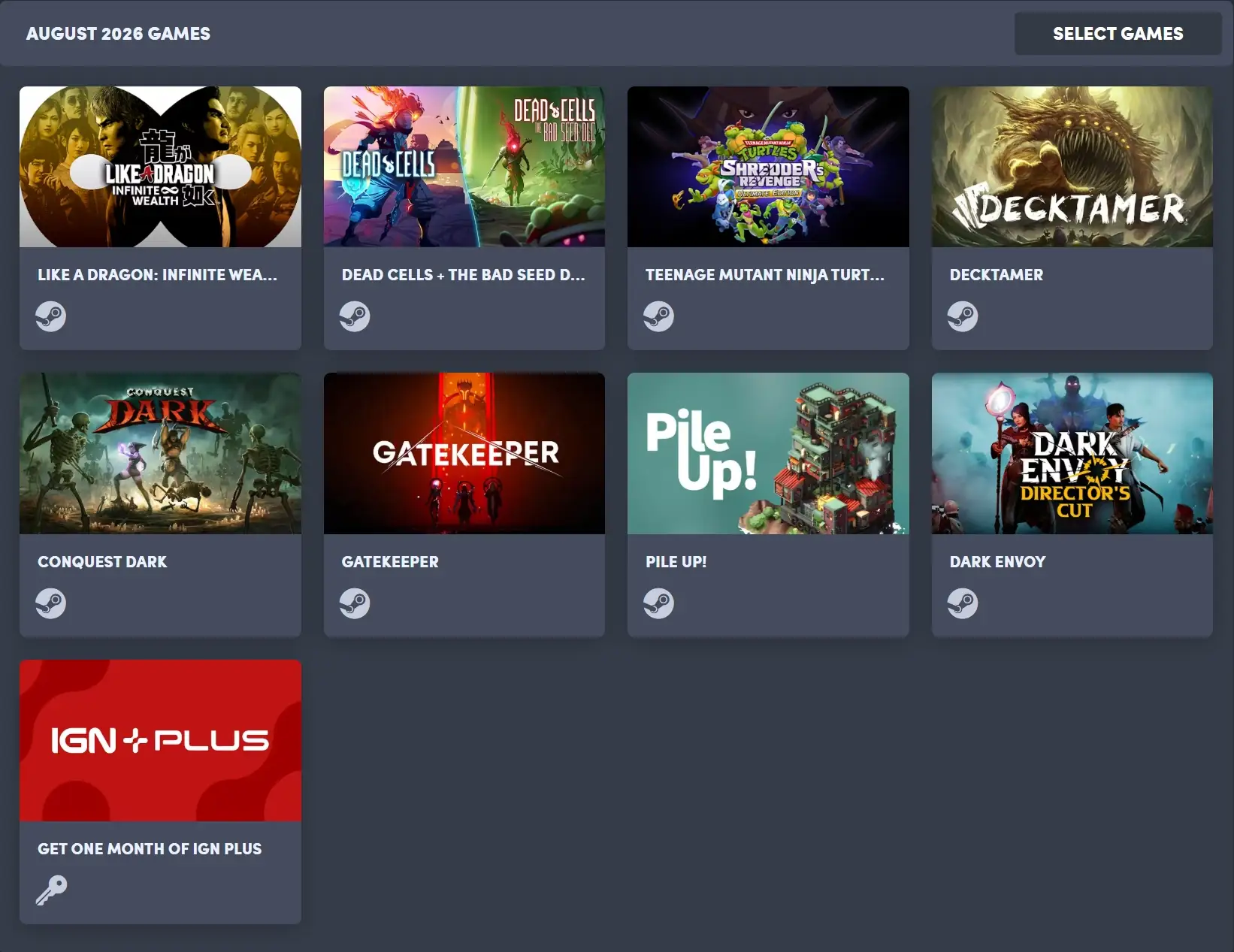 Humble's August 2026 Choice Bundle Includes Like a Dragon: Infinite Wealth and Dead Cells 1 Humble August 2026 Choice Bundle